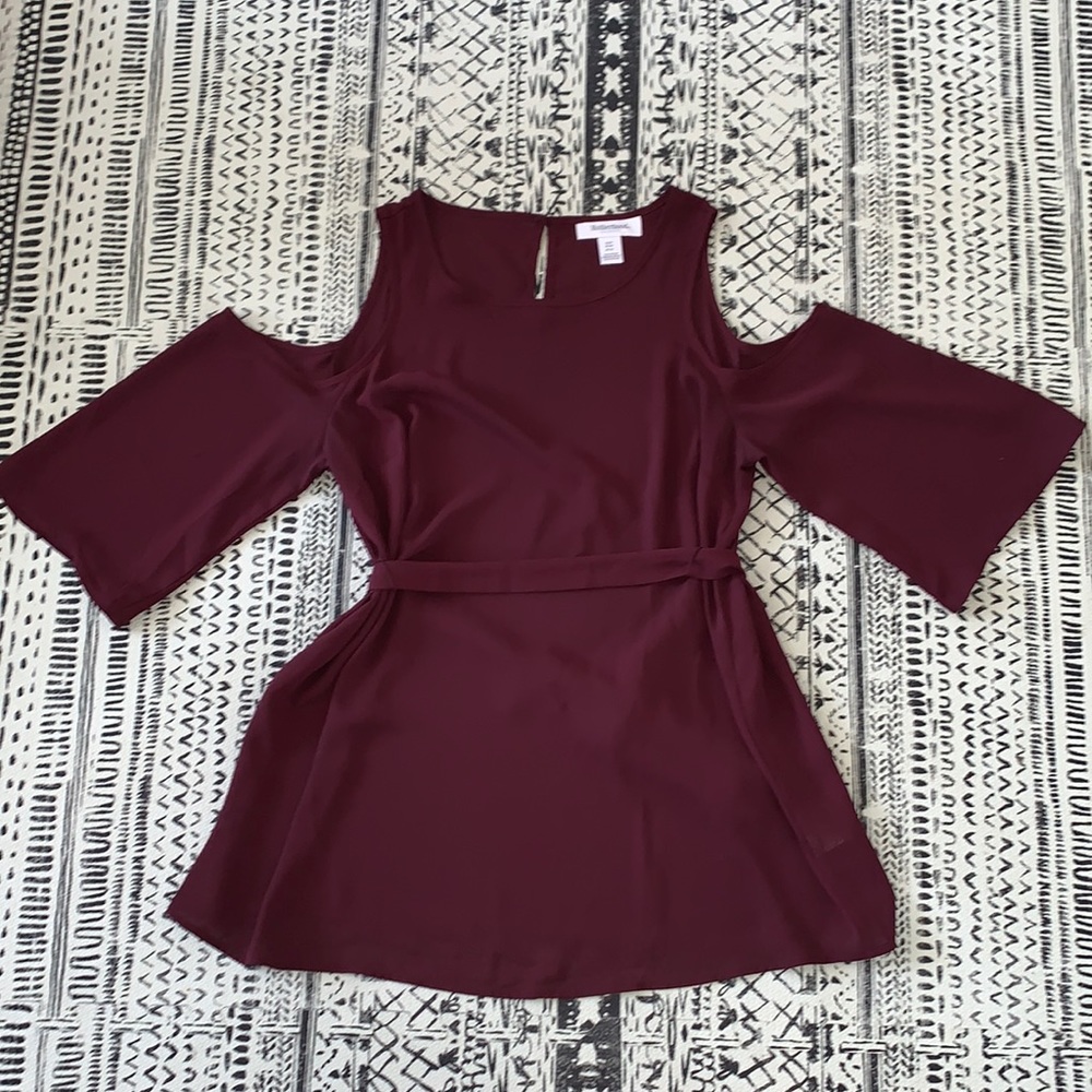 Motherhood Maternity Cold Shoulder Maternity Top